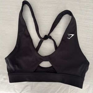 Black Gymshark shorts bra light support